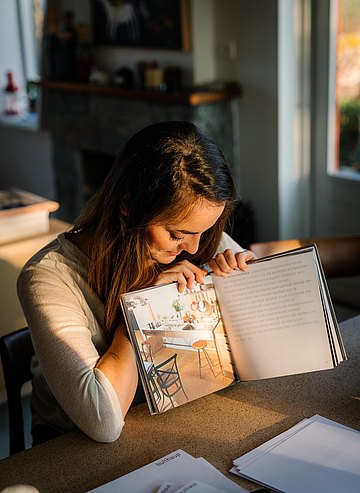 Sofie illustreert de kernwaarden van bulthaup.